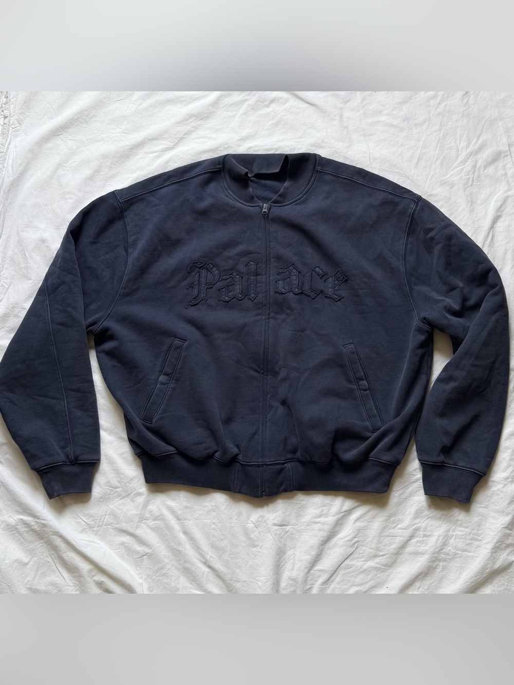 Palace Wing Man Bomber Jacket in Navy, size L